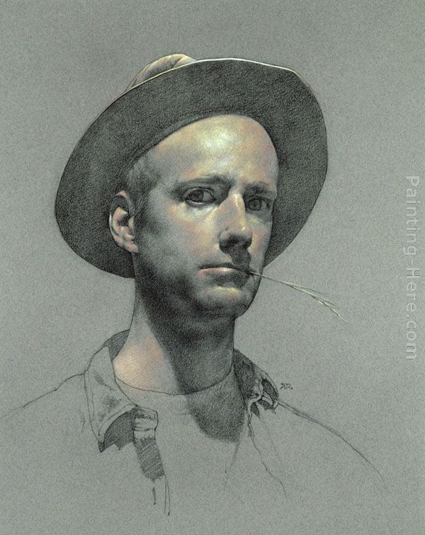 Self-portrait painting - Anthony J. Ryder Self-portrait art painting